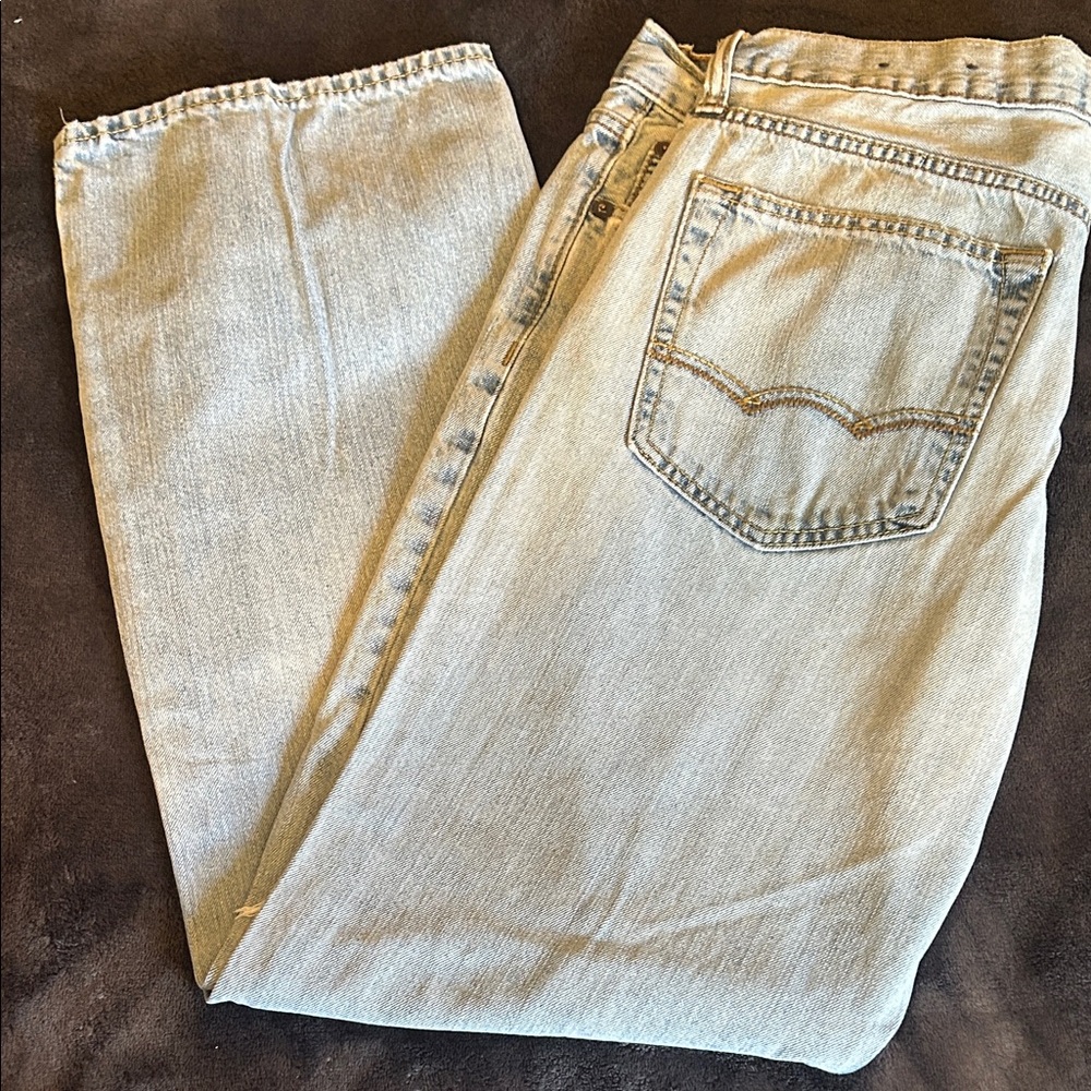 Men's AE Original Bootcut Light Blue Jeans